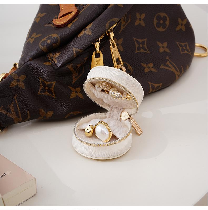 Portable Mini Jewelry Travel Box for Earrings, Rings, and Pendants