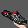 Fashion Summer Men Clogs Non-slip Thick-soled Casual Shoes Outerwear Beach Soft-soled Baotou Slippers Men's Slippers Sandals