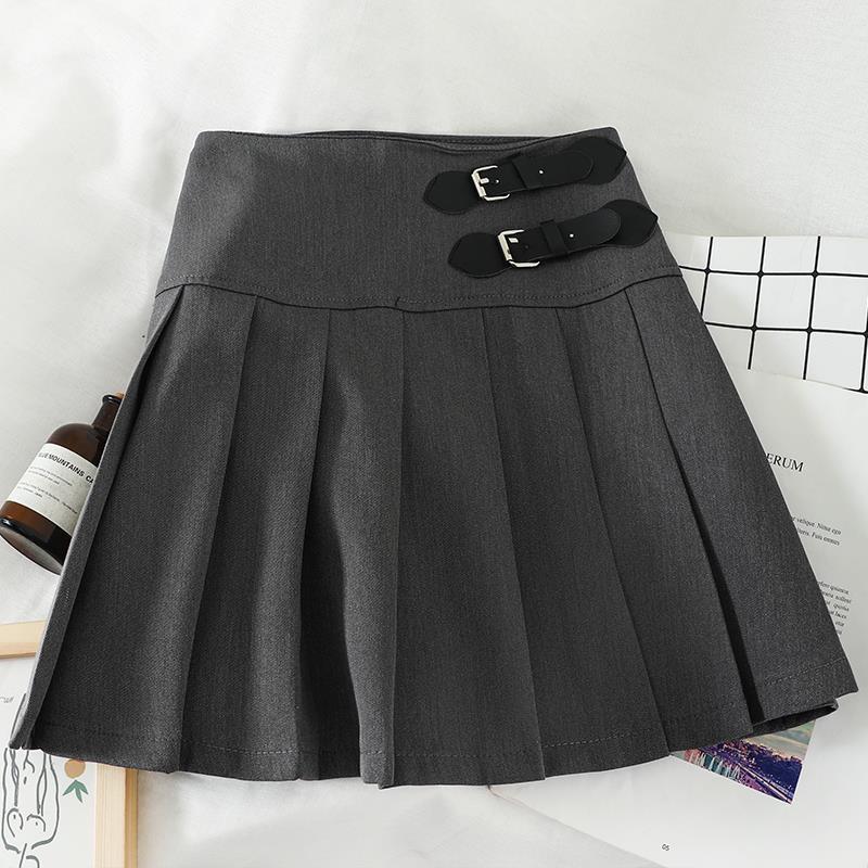 Preppy High-waisted Short Skirt Anti-exposure Student Pleated Half Skirt