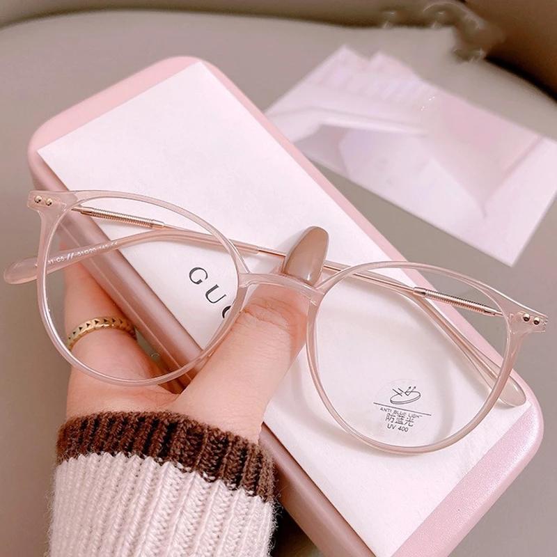 Women Myopia Glasses Blue Light Blocking Minus Diopter Glasses Unisex Ladies Fashion Trendy Near Sight Eyeglasses