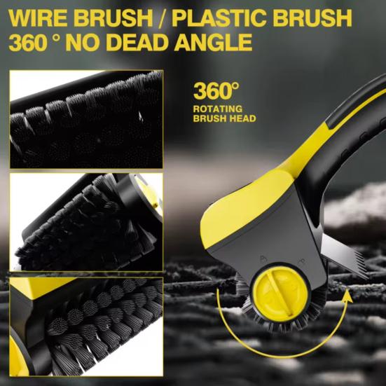 Electric Grill Brush Cordless BBQ Brush Rechargeable Barbecue Grill Cleaner