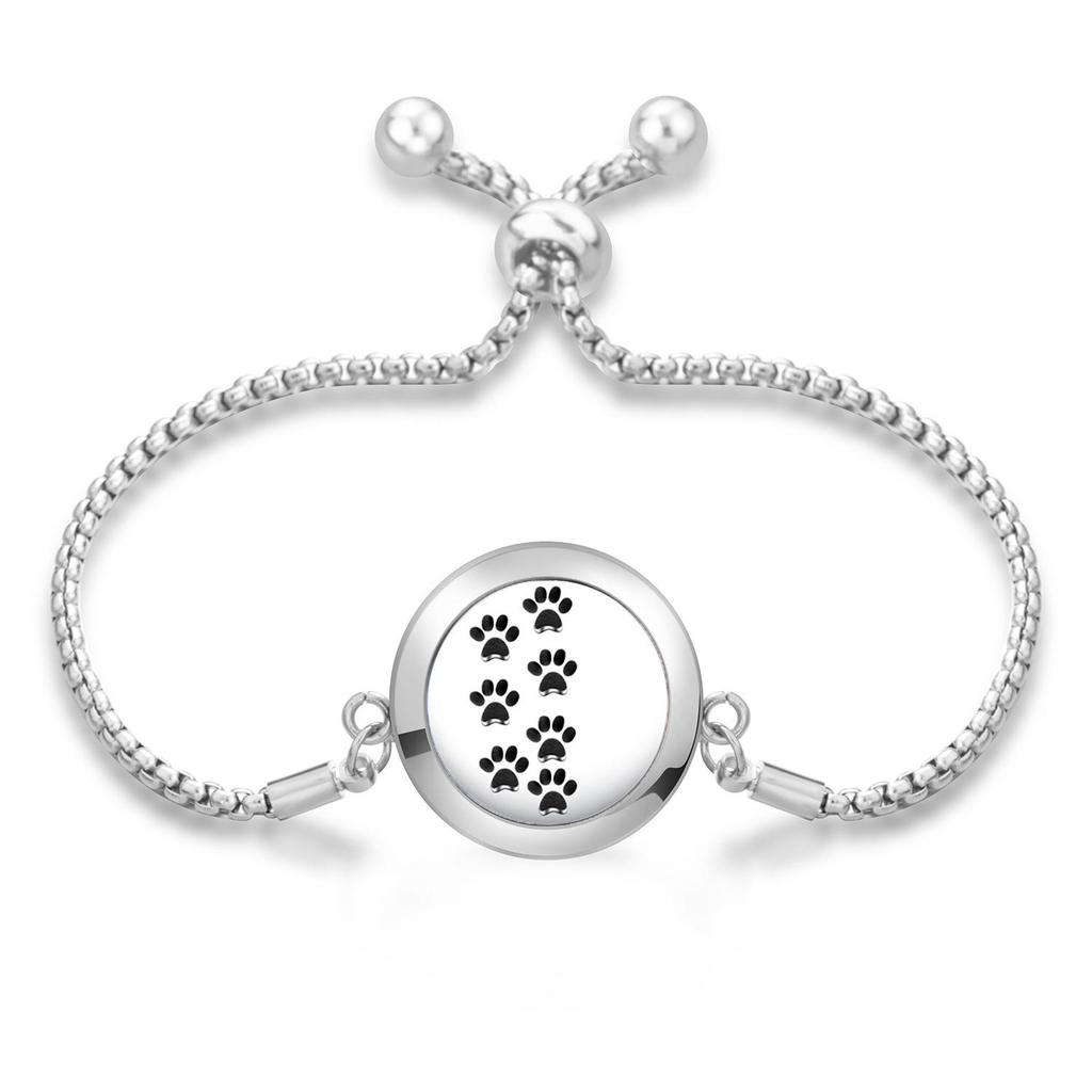 Women's Openable Titanium Steel Essential Oil Diffuser Bracelet
