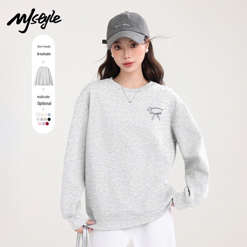

MJ STYLE Women s Loose Round Neck Long Sleeve Sweatshirt XL