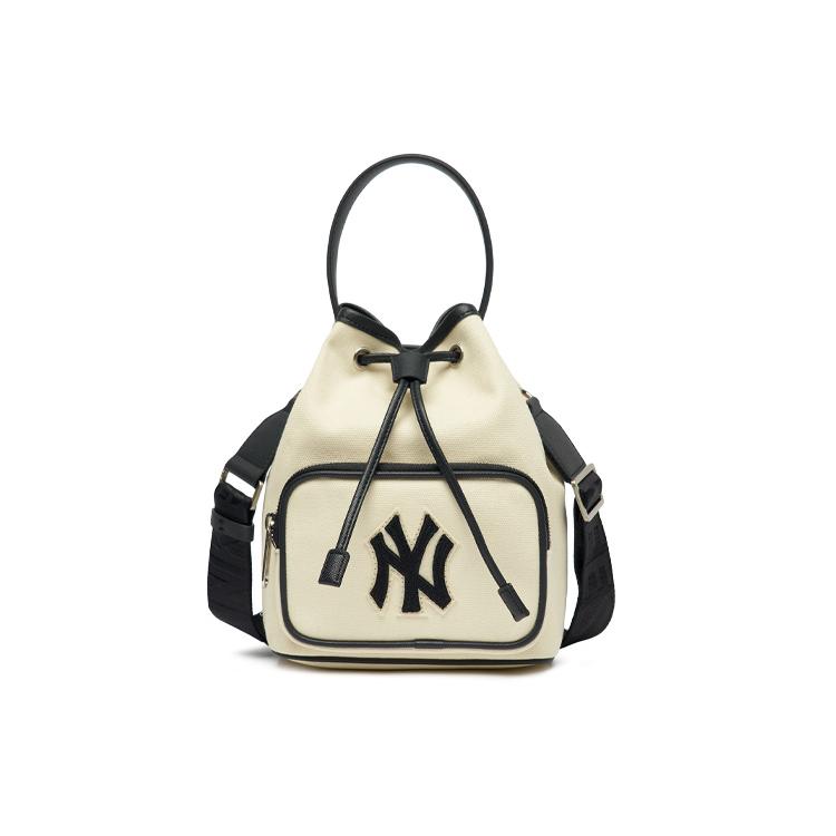 New MLB Premium Canvas Bucket Bag, Shoulder Bag, Crossbody Bag Regular Unisex Ecru 3ABMS032N-50CRS