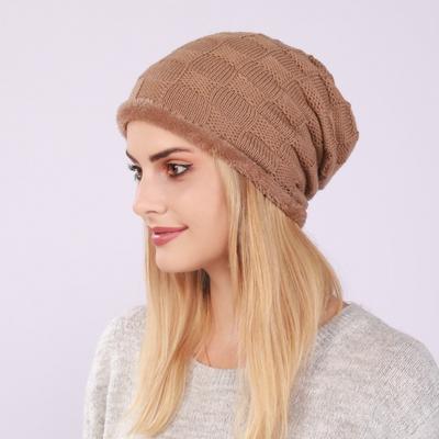 New Cool Winter Warm Thick Women's Hat Beanies Cap Lady Soft Comfortable Trendy Knitted Cap Hat For Women
