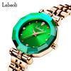 Stylish and cute crystal wristwatch for stainless luxury watch for a lovely gift for gold and women, waterproof, brand-name, business-oriented, steel,