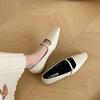 Fashion Bailamos Brand New Women Flat Shoes Fashion Square Toe Shallow Ladies Mary Jane Ballerinas Flat Heel Casual Ballet Shoes
