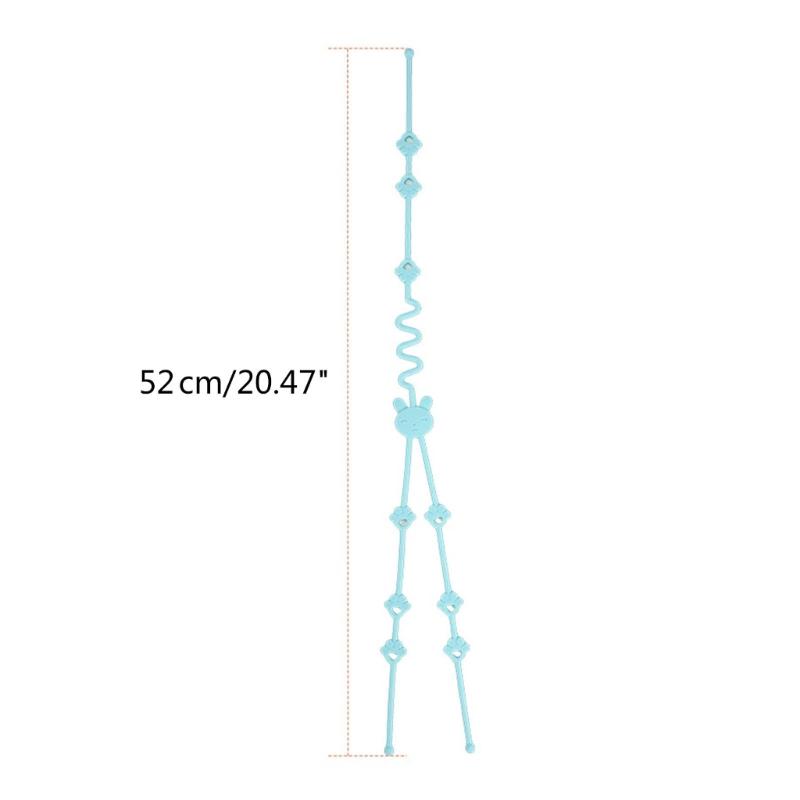 Baby Pacifier Chain Holders Anti-drop Rope Chain Silicone Teething Clips Baby Teether Toy Soother Pacifier Strap