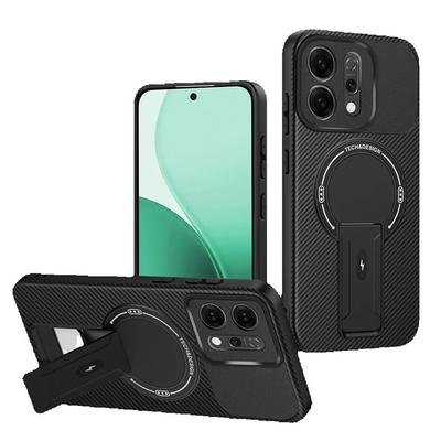 Shockproof Armor Phone Case For OPPO Reno 14 14F Reno14 Pro Reno14F 5G Magnetic Bracket Magsafe Holder Bumper Cover