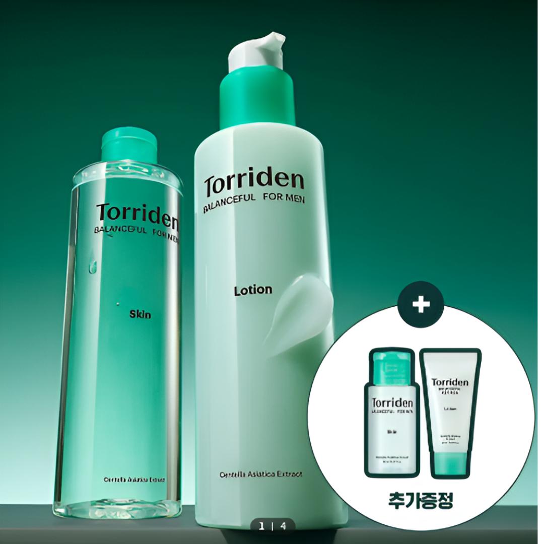 [Torriden] Balanceful For Men Cica Clearing Skin & Lotion Set + Skin 30ml + Lotion 20ml