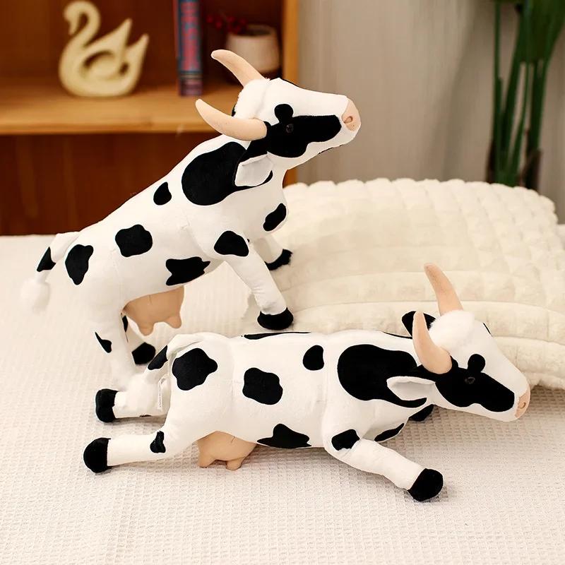 Cartoon Simulation Cow Plush Toys Children'S Sleeping Dolls Desktop Ornaments Birthday Gifts Cloth Dolls