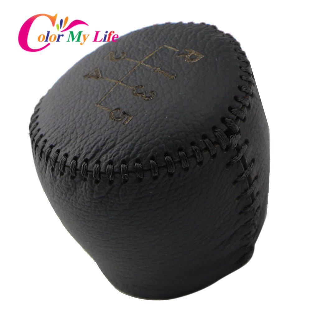 5 6-Gang-Schaltmanschetten aus Leder in Schwarz für Chevrolet Cruze Limousine Schrägheck 2009–2014. Schaltknaufabdeckung