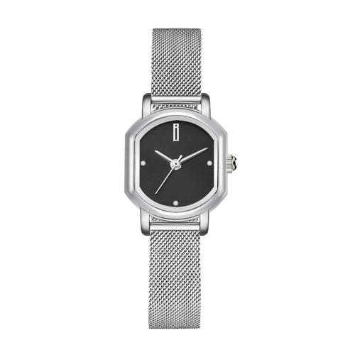 [BLANCIER] BLANCIER Cierre Classic Black Dot Mesh Square Women s Metal Watch BW10925L-WBWM NONE