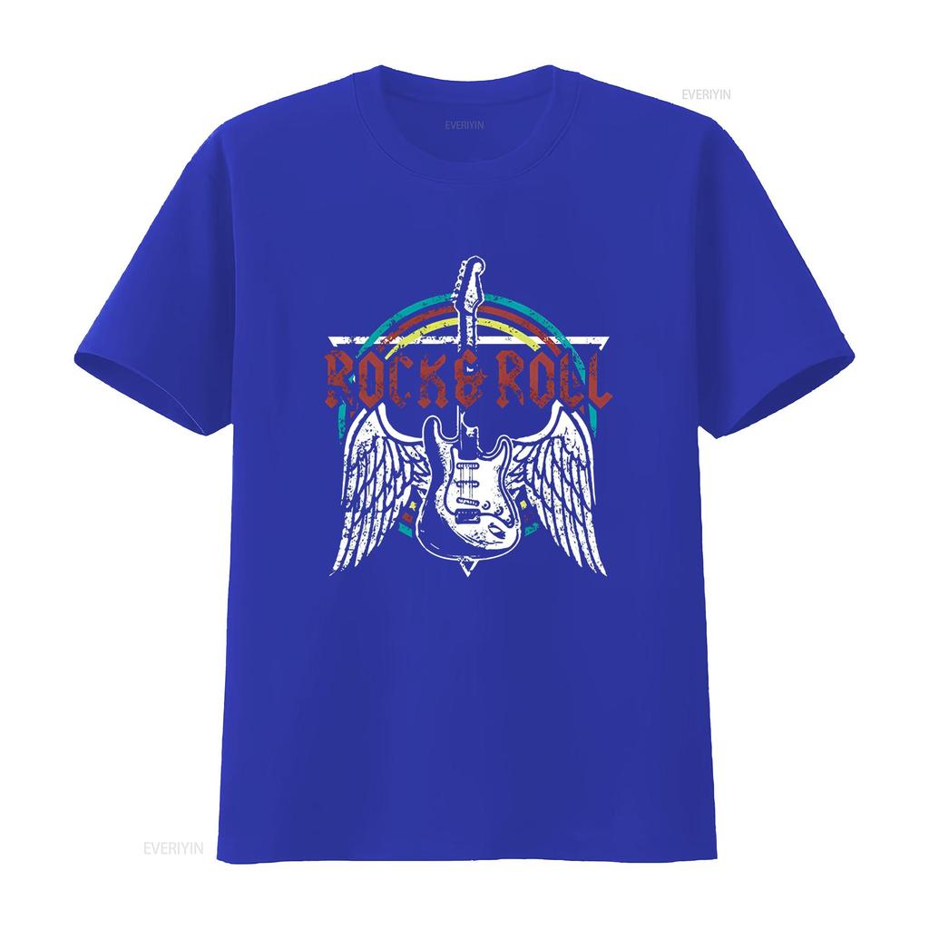 Rock and Roll T Shirt for Women Vintage Band Funny Country Music Retro Casual  Tops vintage Washed Stylish Comfortable Unisex