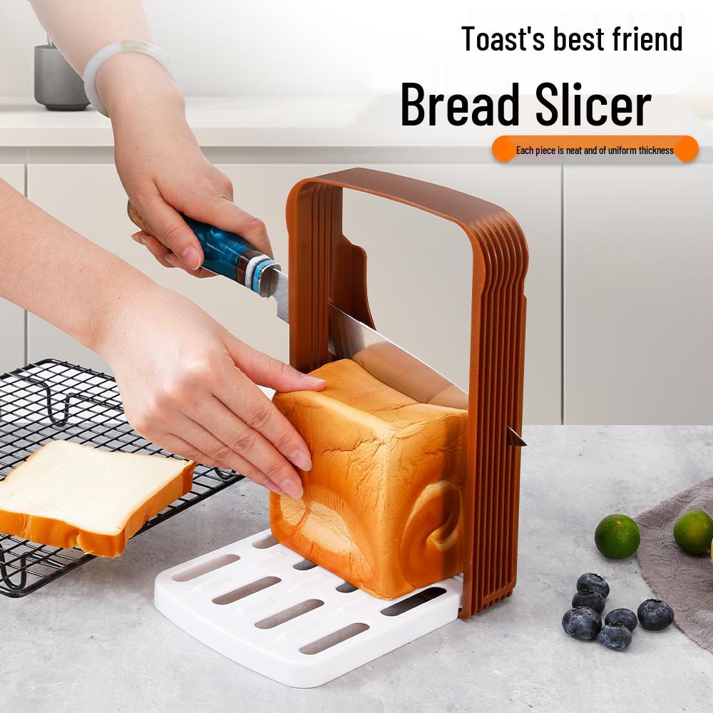 Foldable Bread & Toast Slicer Rack - Household Baking Tool
