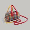 2024 New Women's Bag Plaid Handbag American Retro Small Square Bag Niche Autumn Winter Portable Shoulder Crossbody Bag