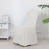 Soft Pleated Skirt Chair Covers Solid Color Chair Protective Case Chair Cushion  Long Back Chair