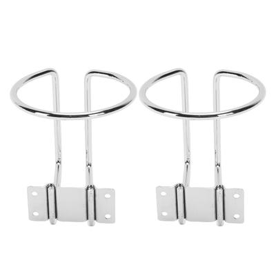 2PCS Stainless Steel Boat Ring Cup Holder Wall Mounted Drink Holder for Boats Yachts RVs
