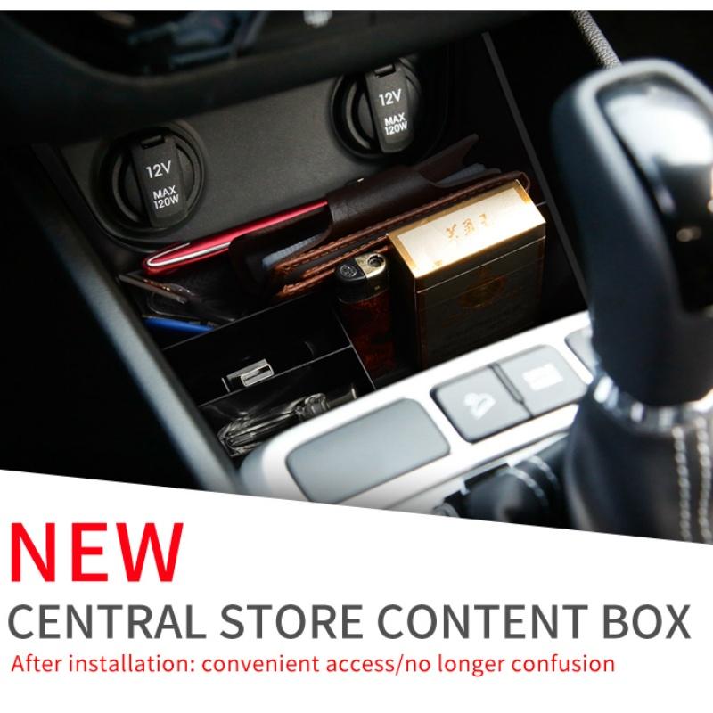 for Hyundai Creta 2014 -2018 IX25  Center Console Storage Box Organizer Tray Car Interior Accessories