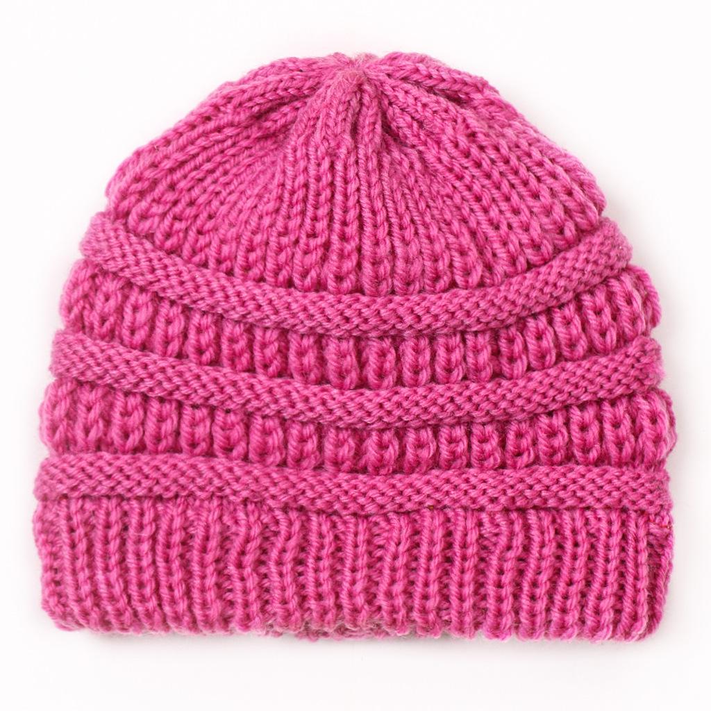 European & American Kids' Knitted Baby Wool Hat – Warm, Candy-Colored for Autumn & Winter