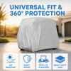 2/4 Passenger Golf Cart Cover Dust Proof Outdoor Vehicle Cover Heavy Duty Car Cover  All-Season Use
