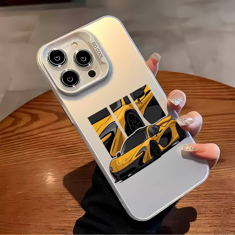 Роскошный чехол для телефона M-McLarens для iPhone 16 15 14 13 12 11 Plus Pro Max, разноцветный, лазерный, цвета Авроры, противоударный, Funda Cover iphone14