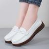 Women Black Moccasins Driving Shoes Flats White Casual Nurse Loafers Grey Minimalist Maternity Shoes Large Size