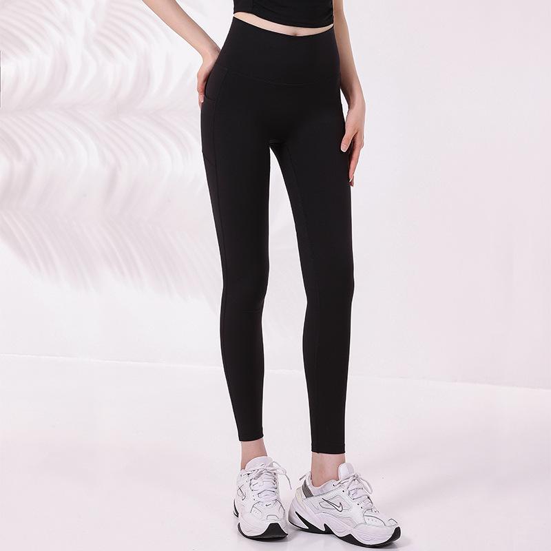 

Peach Heart High-Waist Tummy Control Yoga Pants with Pocket Medium