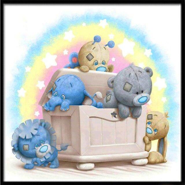 

Полный квадратный круглый полимерный пейзаж алмазная живопись цветок Мандала DIY Алмазная вышивка картина стразы ручная работа художественный подарок Full Square 25x25CM светло-синий