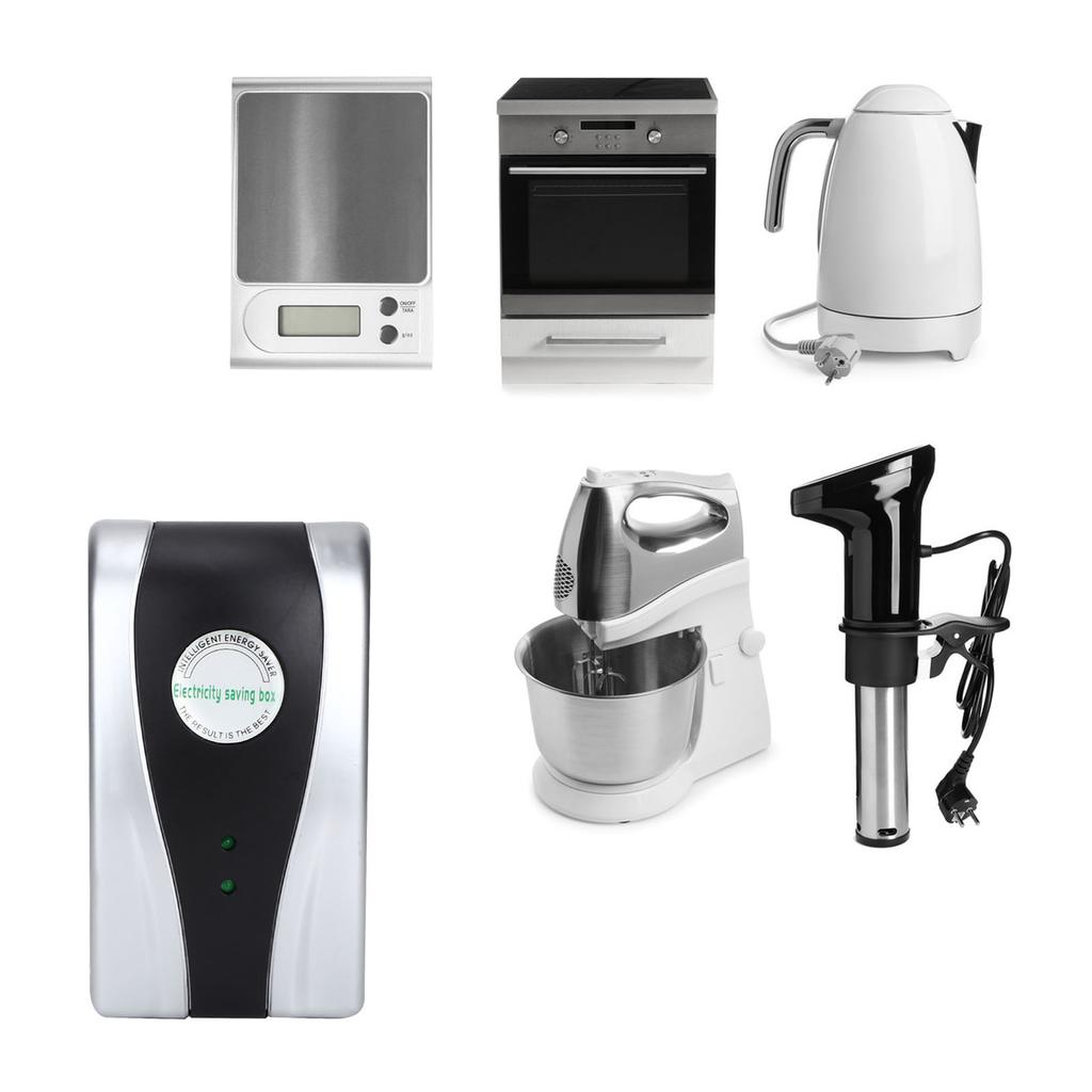 Energy Saver ABS Plug in Electricity Saving Box Device for Household Appliances Conditioner Refrigerator Washing Machine