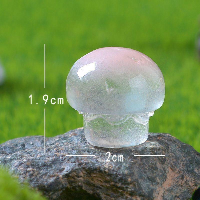 9 Teile/satz Mini Leuchtende Pilz Miniaturen Glow In The Dark Ornament Moos Terrarium Micro Landschaft Fee Garten Dekoration