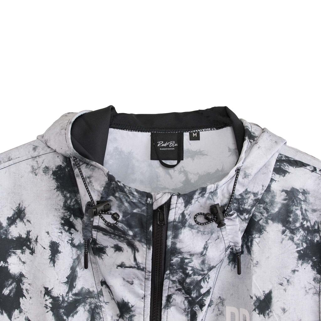 RadBlue Mountain Lightweight Outerwear for Available in a Variety of Colors TIEDYE Men's Water-Repellent Parka, Running, Raincoat, (Small, Gray)