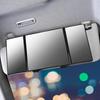 Rhinestone Crystal Car Rear View Mirror Makeup and Magnification Three-mirror Sun Visor Decor Cosmetic Mirror Auto Accessories Interior Mirrors6