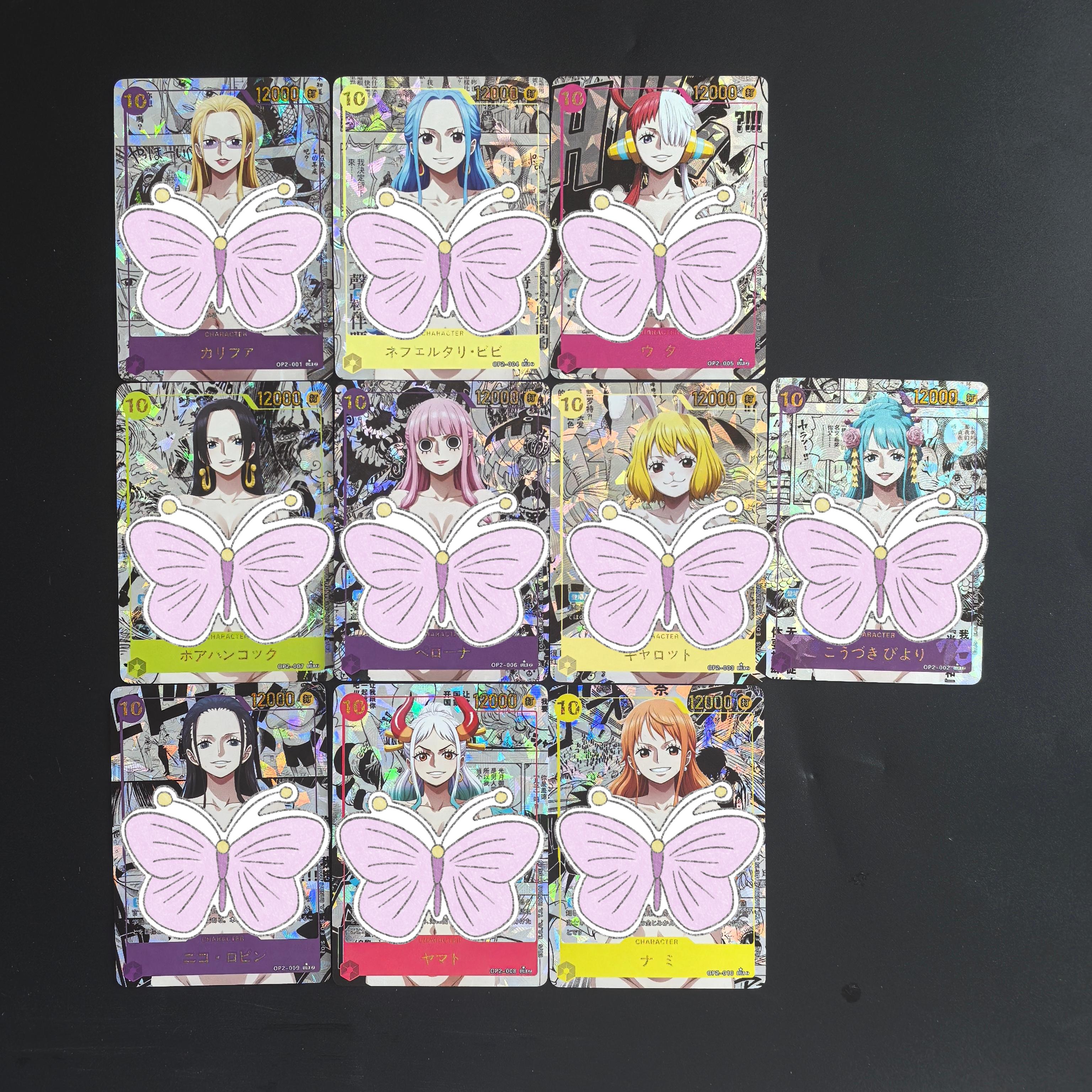 

DIY One Piece Self Control Collect Signature Trading Flash Card Anime Cartoon Durable Gift OPGC PSA10 Collectible