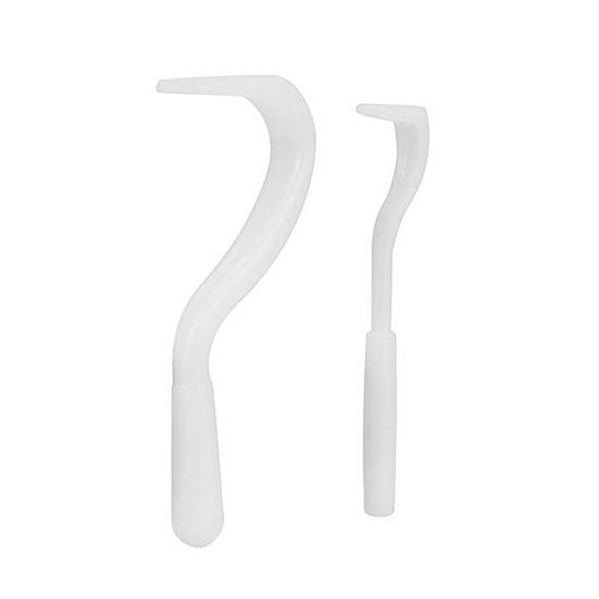 2 Pcs/Set Tick Remover Tool Pain Free Tick Removal Tweezers Portable Plastic Tick Puller Grabber for Dogs Cats Humans