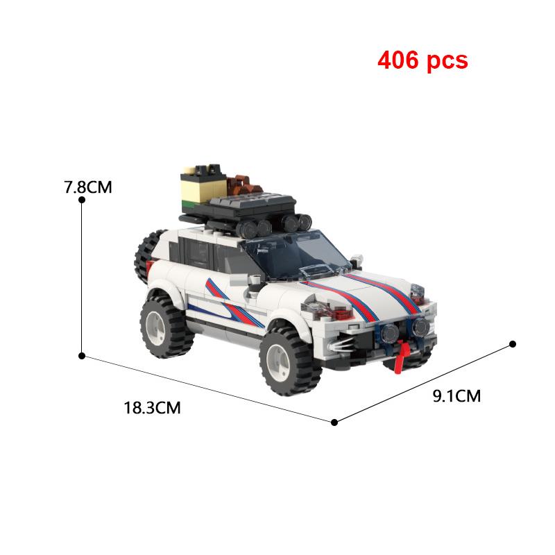 Bloques de Construcción de Coche de Ciudad de Velocidad de Carreras de Coches de Viaje Remolque Coche Deportivo Garaje MOC Vehículo Creativo Juguetes