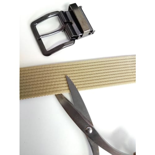 KASAJIMA 32mm Nylon 1P Work Belt (Black Nickel), Men's Size L, Navy [K1P]