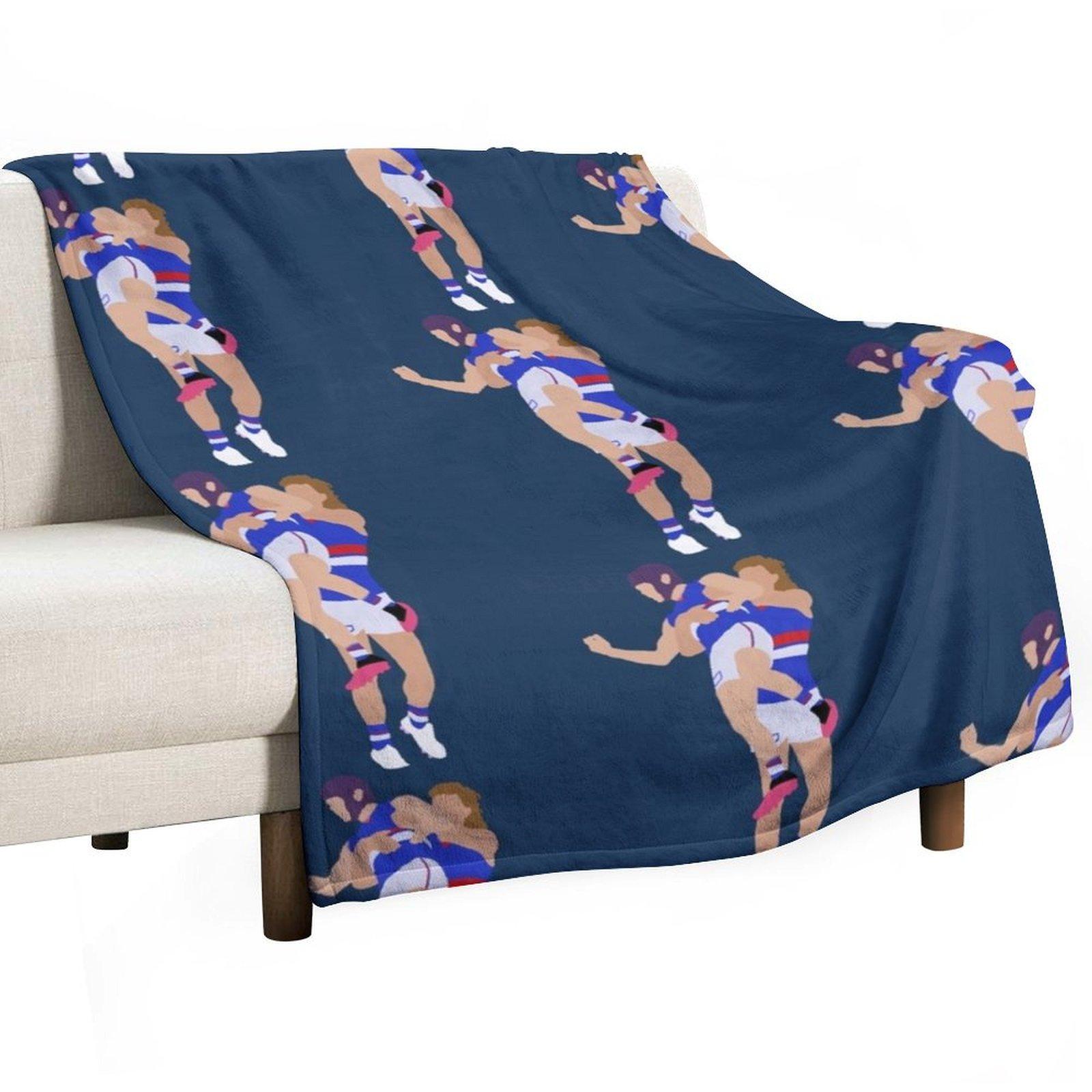 Aaron Naughton and Caleb Daniel Throw Blanket Soft Plaid Summer Decoratives Furry Blankets 30x40in