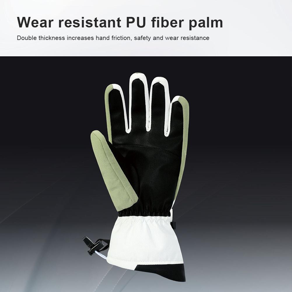 Winter Cycling Gloves Ski Gloves Water Resistant Touch Screen Thermal Riding Gloves Padded Sports Gloves for Running Cycling