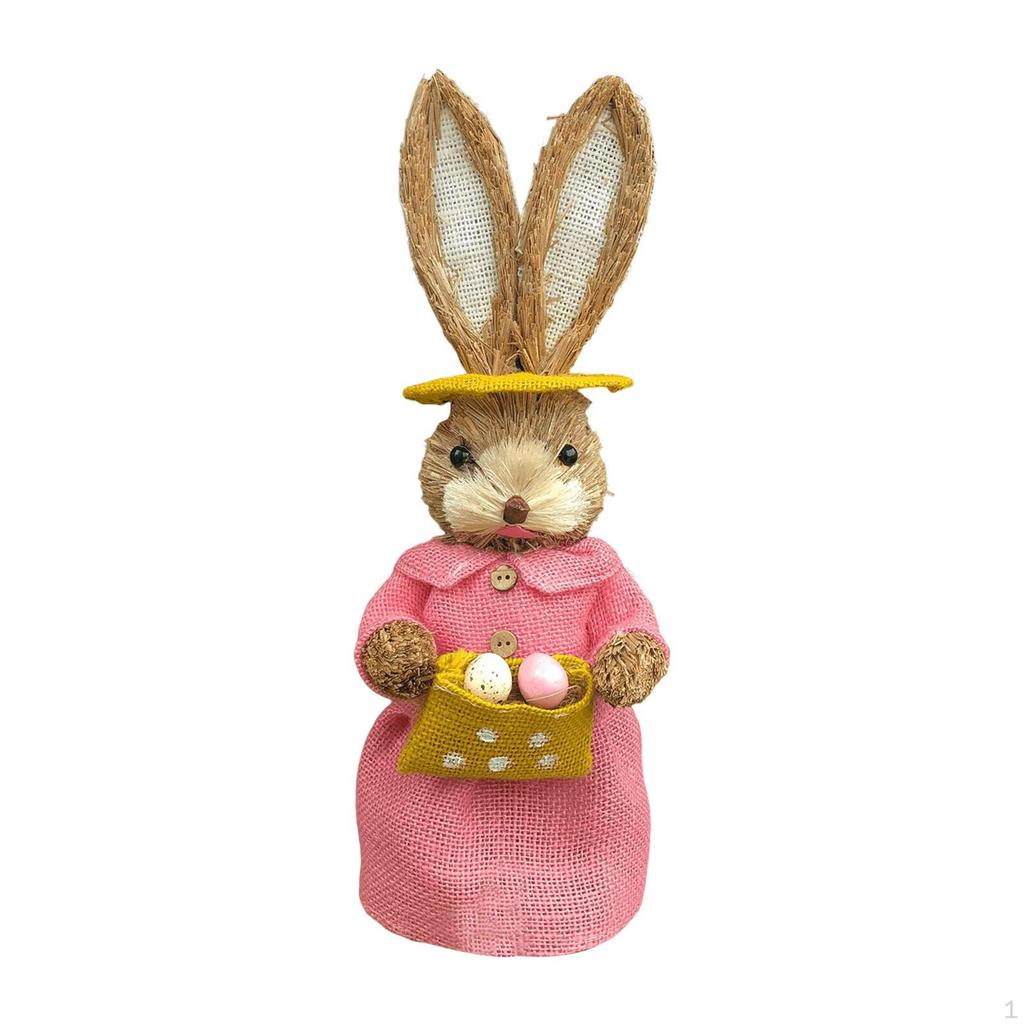 Figurine Bunny Statue Animal Sculpture for Garden Office Party Decoration