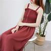 2026 Women's Plus Size Slimming Fairy Camisole Slip Dress with Pleated Hem for Summer