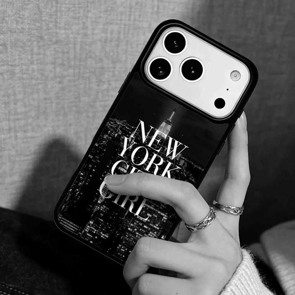 Capa Case for iPhone 17 Air 16 Pro Max 15 Plus 11 13 Mini 14 12 Back Phone Cover New York City