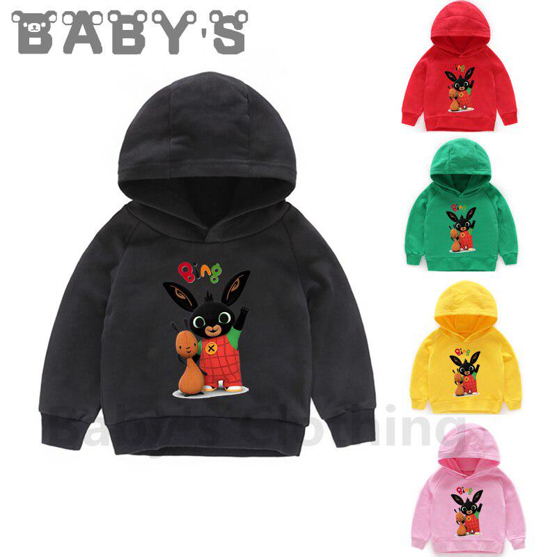 NINGSANJIN Pullover Sweatshirt M/ädchen Baby Kinder Langarmshirts Cartoon Rabbit Drucken T-Shirt Kleinkind Herbst Winter Oberbekleidung Cute R/üsche Tops Beil/äufige 12 Monat-4 Jahre