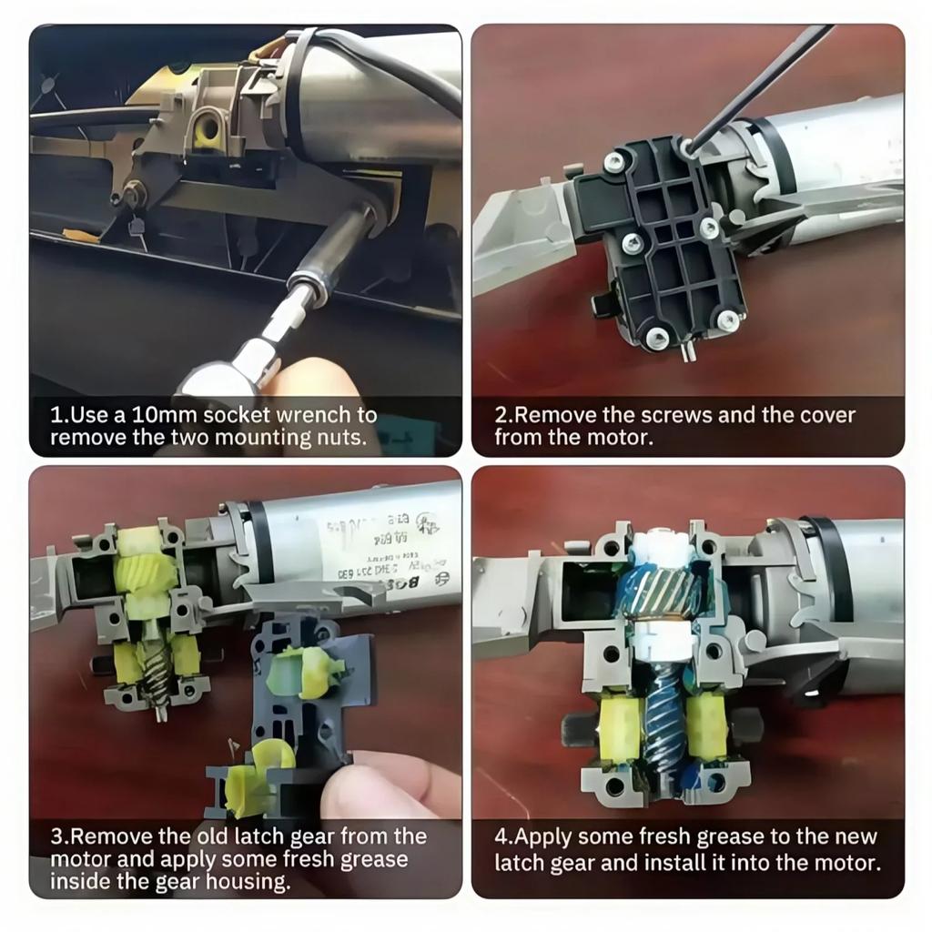 1 set Kit di riparazione ingranaggio motore chiusura capote convertibile per BMW E36 E46 E64 93-05 Convertibile 67618370816 Accessori Auto