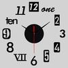 Frameless DIY Wall Mute Clock 3D Mirror Surface Sticker Home  Decor