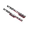 2pcs V12 BITURBO 4MATIC Logo Letters Sticker For C E S G Class SL ML W221 W205 W210 W211 W212 Fender Badge Decal