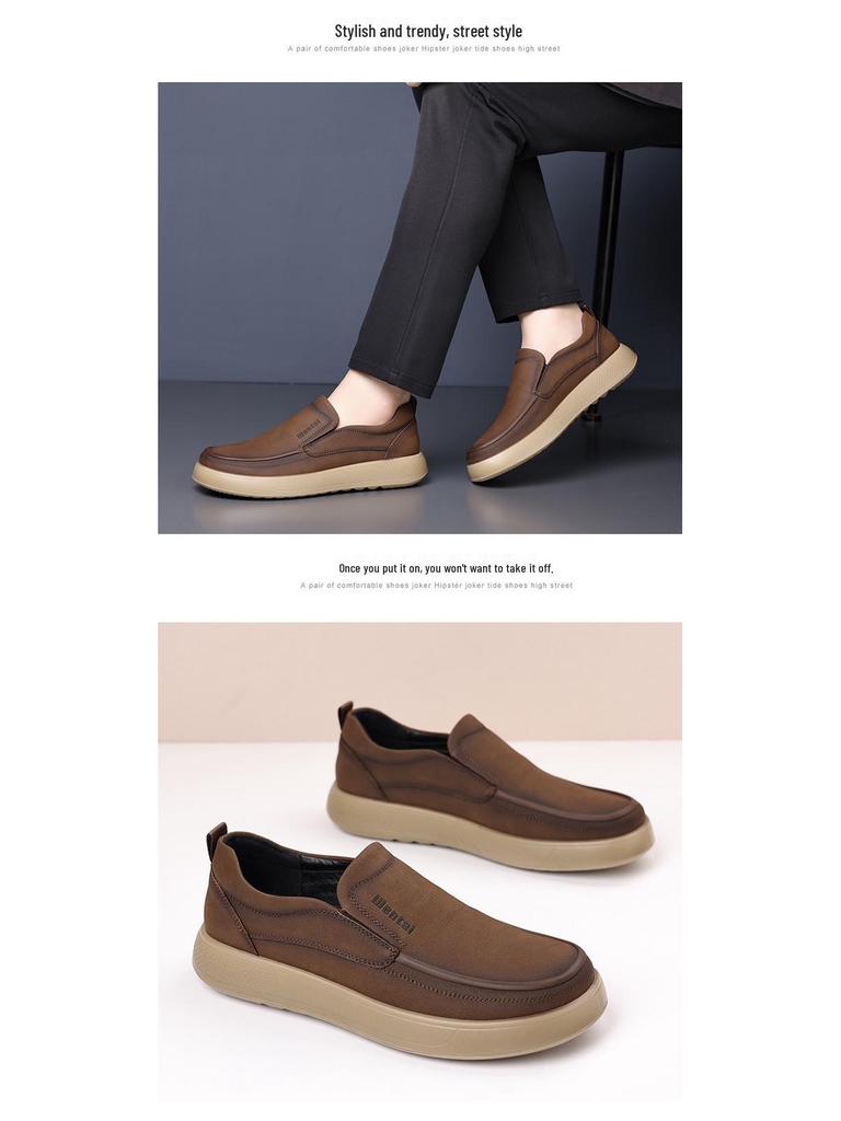 Herren 2025 Herbst Freizeit Skate Schuhe, Bequeme & Atmungsaktive Slipper Loafer