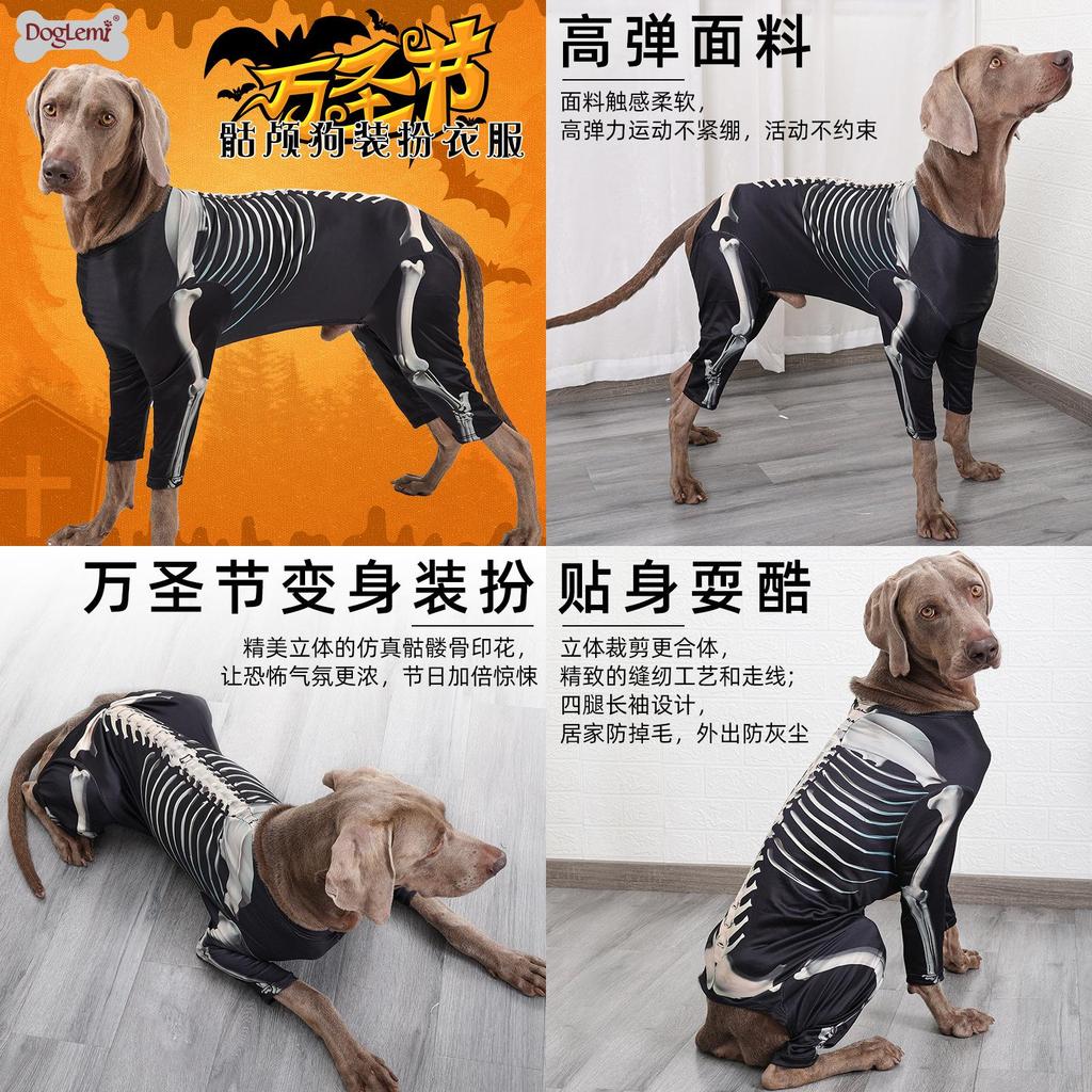 Premium Polyester Dog Clothes For Halloween Transform Your Dog Into A Cool Skeleton