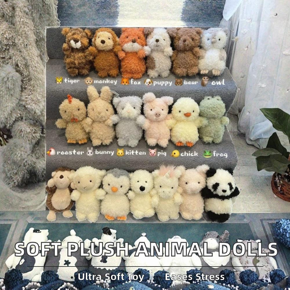 Small Super Soft Plush Teddy Bear Duck Pig Comfort Dolls for Children Valentine's Day Gifts Made with Cotton