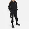 Nike Air Club Fleece Logo Print Strick-Sporthose mit Bündchen Kinderhosen Schwarz FD2957-010